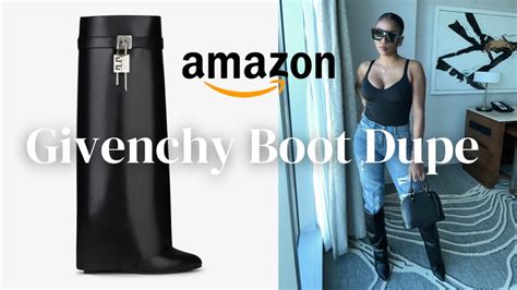 givenchy look alike boots|givenchy shark lock boot dupe.